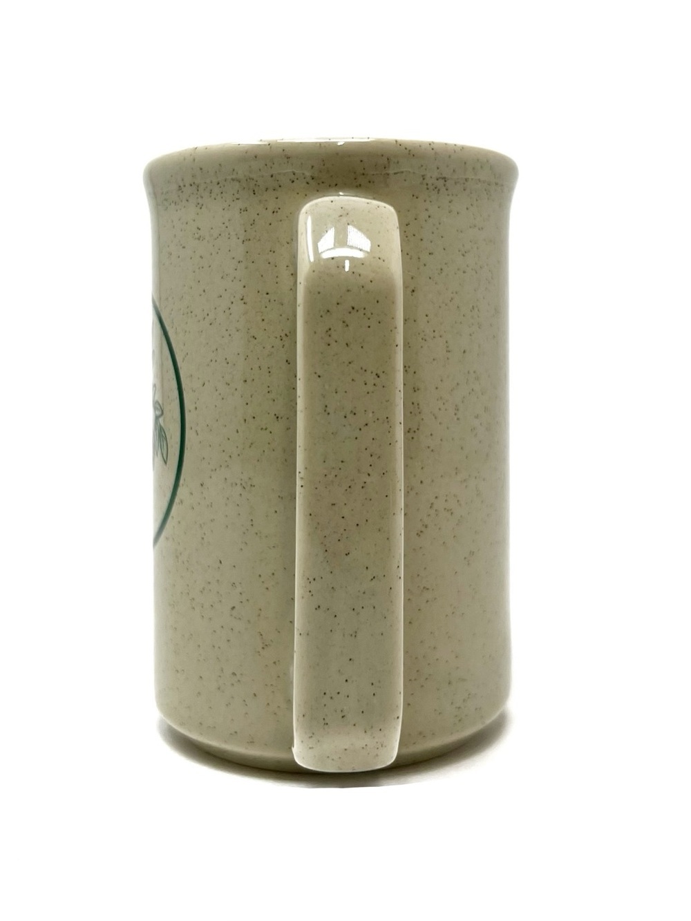 Vintage TAMS Coffee Mug 12 oz. Stoneware Coffee Bean Plant Speckled Oatmeal EUC - Picture 4 of 8
